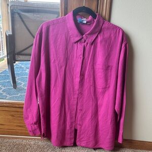 Athleta Magenta Long Sleeve Shirt